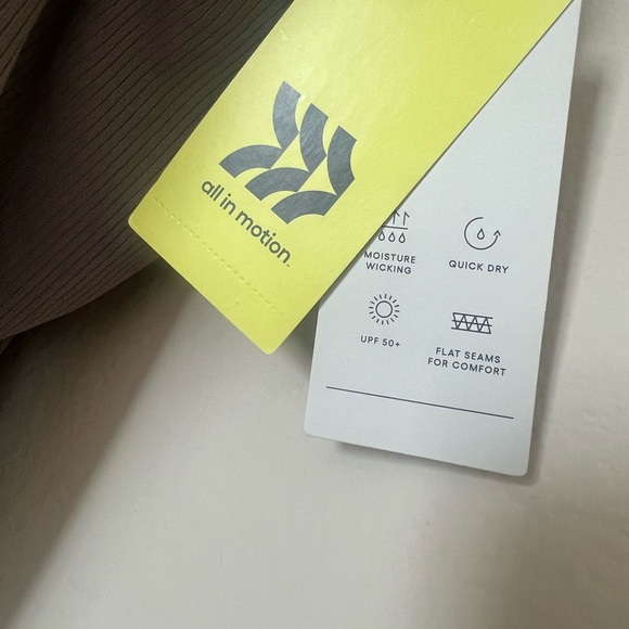 All in Motion Taupe Fine Rib Slim Dress Women's Size Large - Picture 6 of 7